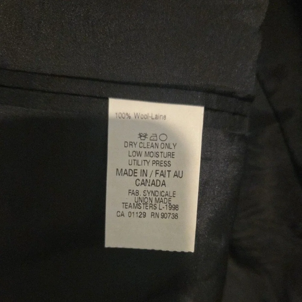 Lauren Ralph Lauren Grey Wool Micro Check Two Button Blazer Men's 41R Sport Coat